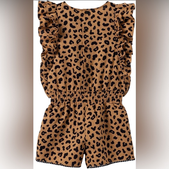 Country Road Girls Leopard Print Jumpsuit - Picture 2 of 6
